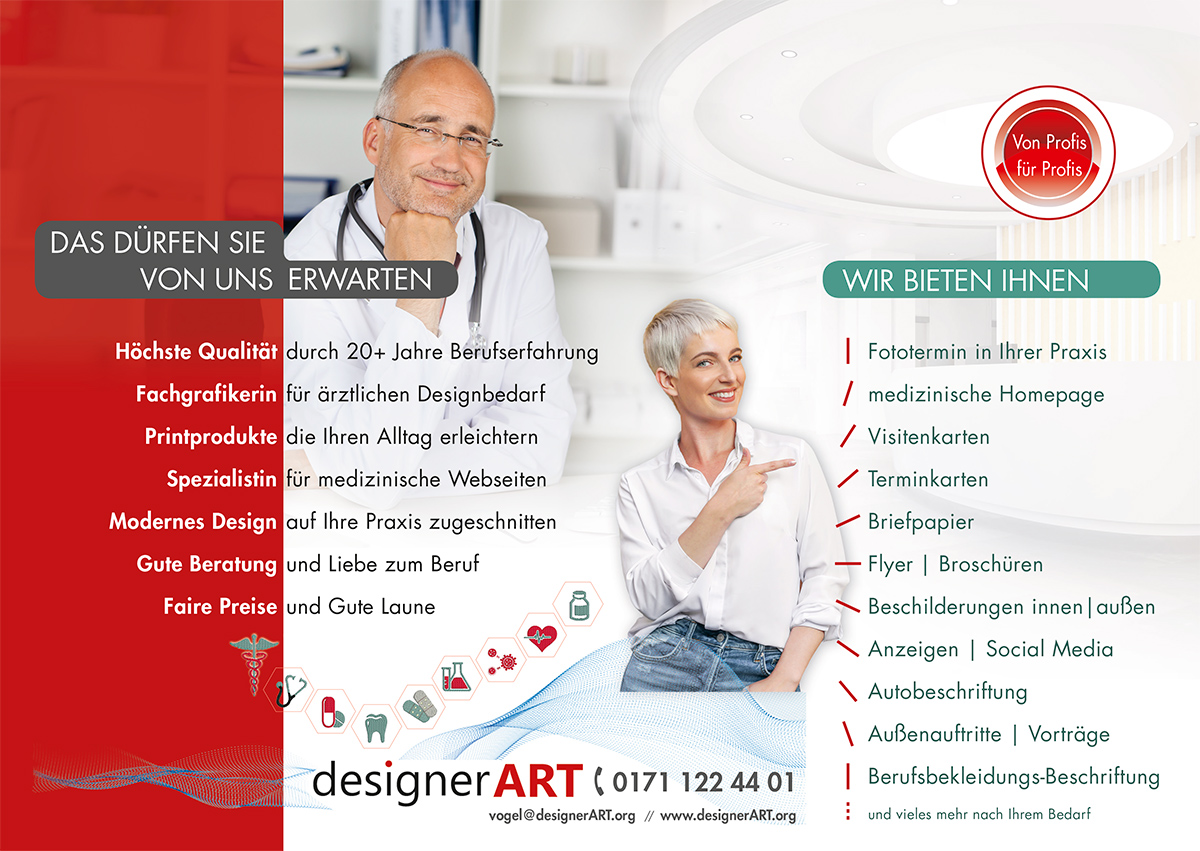 designerART Ärzteflyer Innenseite